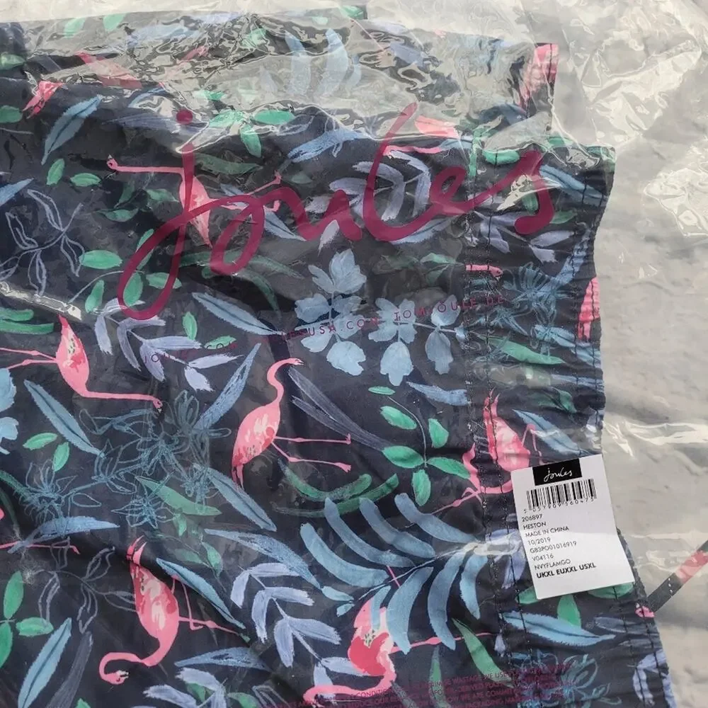 Joules navy flamingo